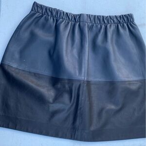 Vince skirt leather mini a line